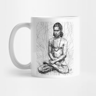 PARAMAHANSA YOGANANDA ink portrait .3 Mug